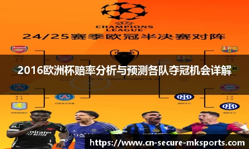 2016欧洲杯赔率分析与预测各队夺冠机会详解